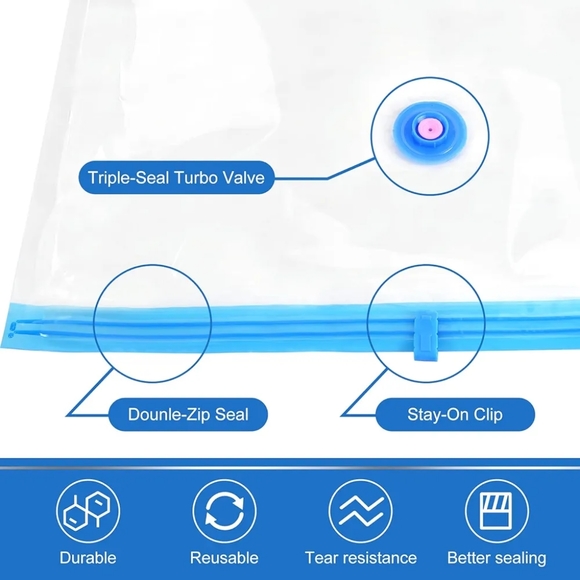 Vacuum Storage Bags 12 Pack Space Saver Vacuum Storage Bags - Picture 6 of 16